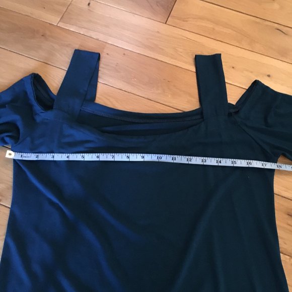 Cold Shoulder Asymmetrical Jersey Dress - Picture 7 of 16